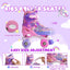 Patines ajustables unicornio para niñas ruedas brillantes