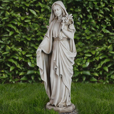 Estatua Virgen María al aire libre 24pulg rústica jardín