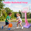 Aro baloncesto ajustable para niñas 1-3 años con 3 pelotas