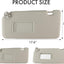 Visera solar Nissan Versa 07-12 UV espejo maquillaje beige