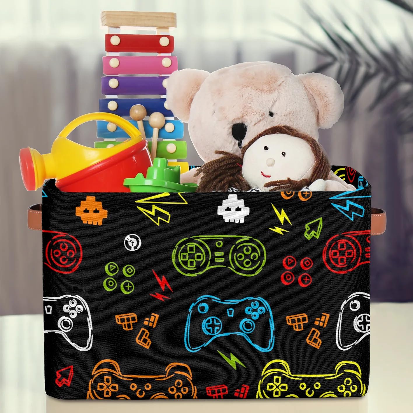 Cesta plegable decorativa para almacenar ropa hogar 15x