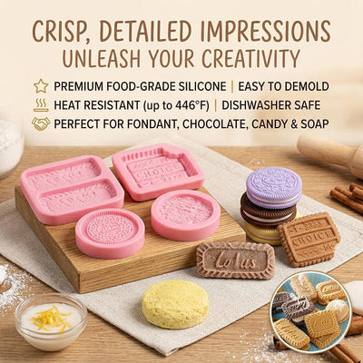 Moldes silicona para galletas, chocolate, fondant y decoración