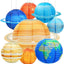 Linternas espaciales 8pcs 12pulg planetas para niños tema espacio