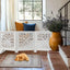 Puerta plegable para perros 60x24pulg 3 paneles acabado