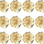 12 Servilleteros Flor Oro para Boda Fiesta Banquete
