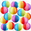 16 Linternas papel arco iris para fiesta piscina Luau