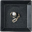 Plato cerámica para joyas anillos color negro mate