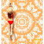 Manta playa impermeable arena 78x86" para 1-8 adultos