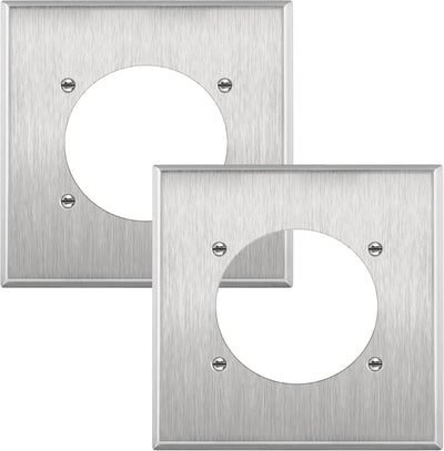 Placa NEMA 14-50R acero inox 2.46pulg para cargador eléctrico