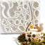 Molde de silicona 3D para fondant de animales del bosque de chocolate