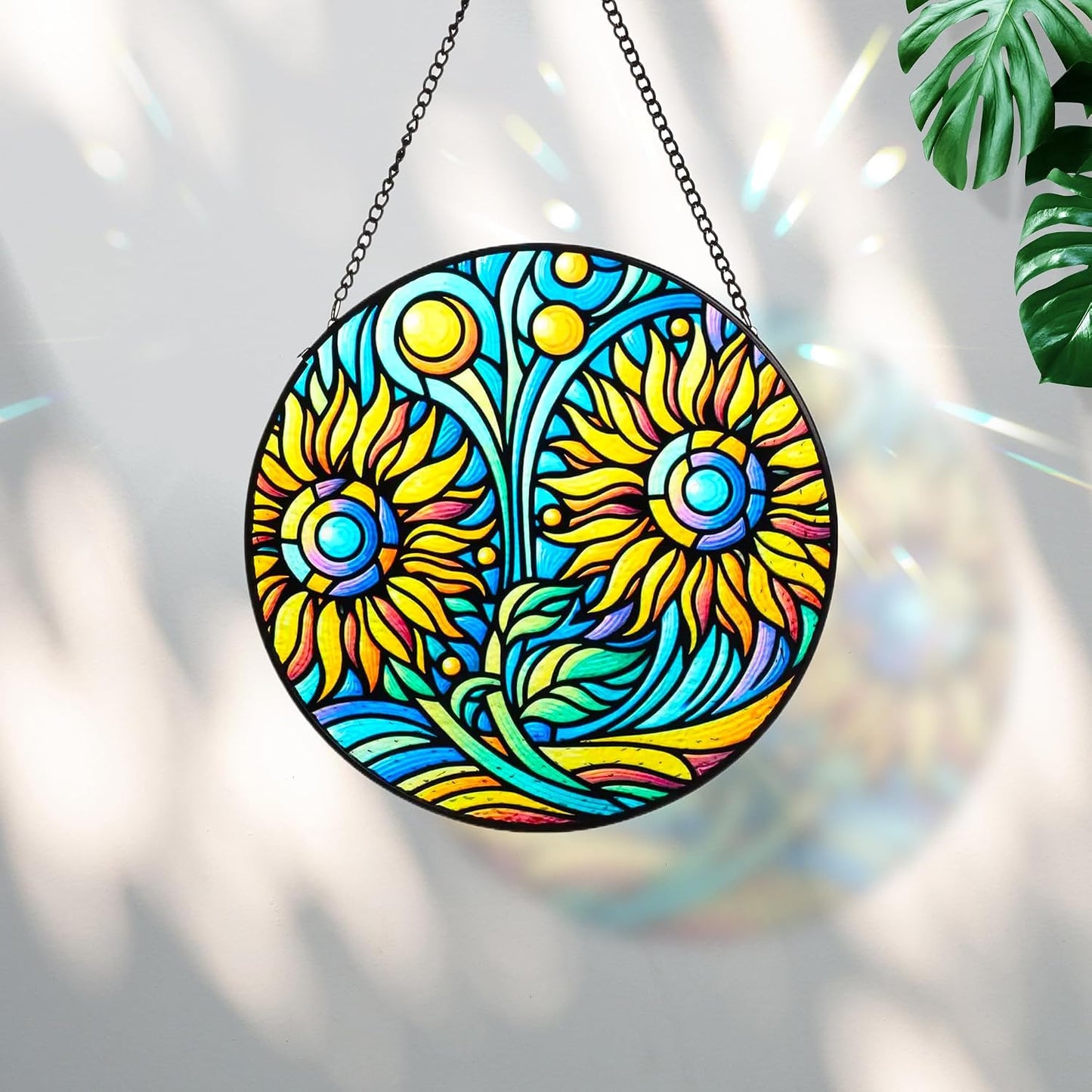 Atrapasoles girasoles 7.9pulg decoración flores sol regalo