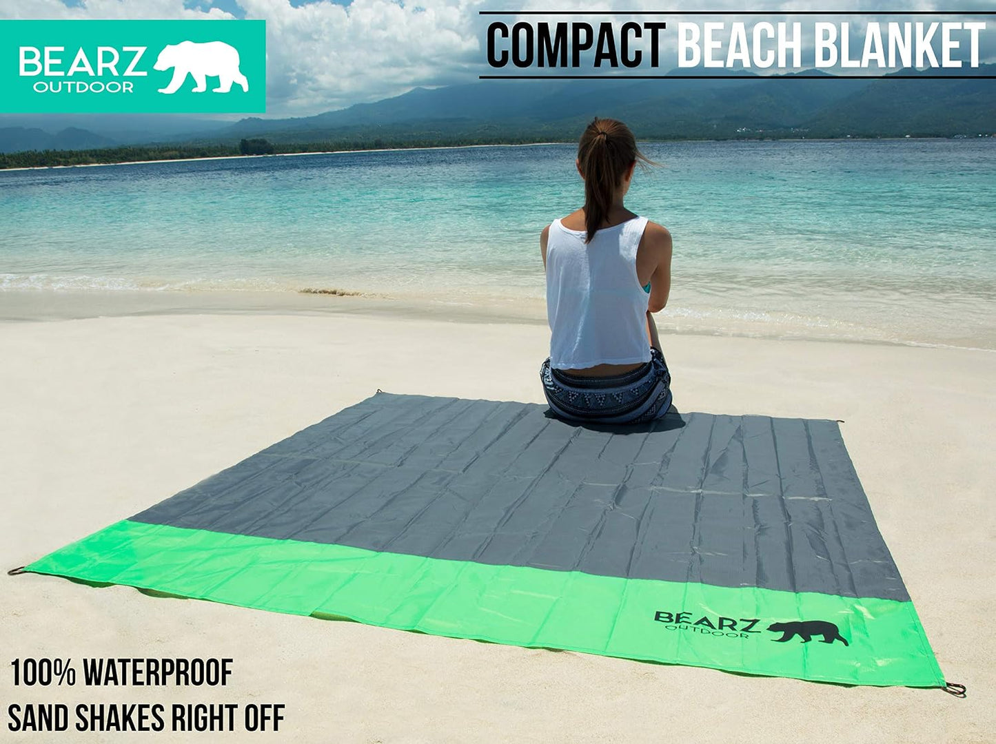 Manta de bolsillo impermeable plegable para camping y viajes