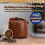 Caja golpe espresso base antiderrap toallas barista marrón