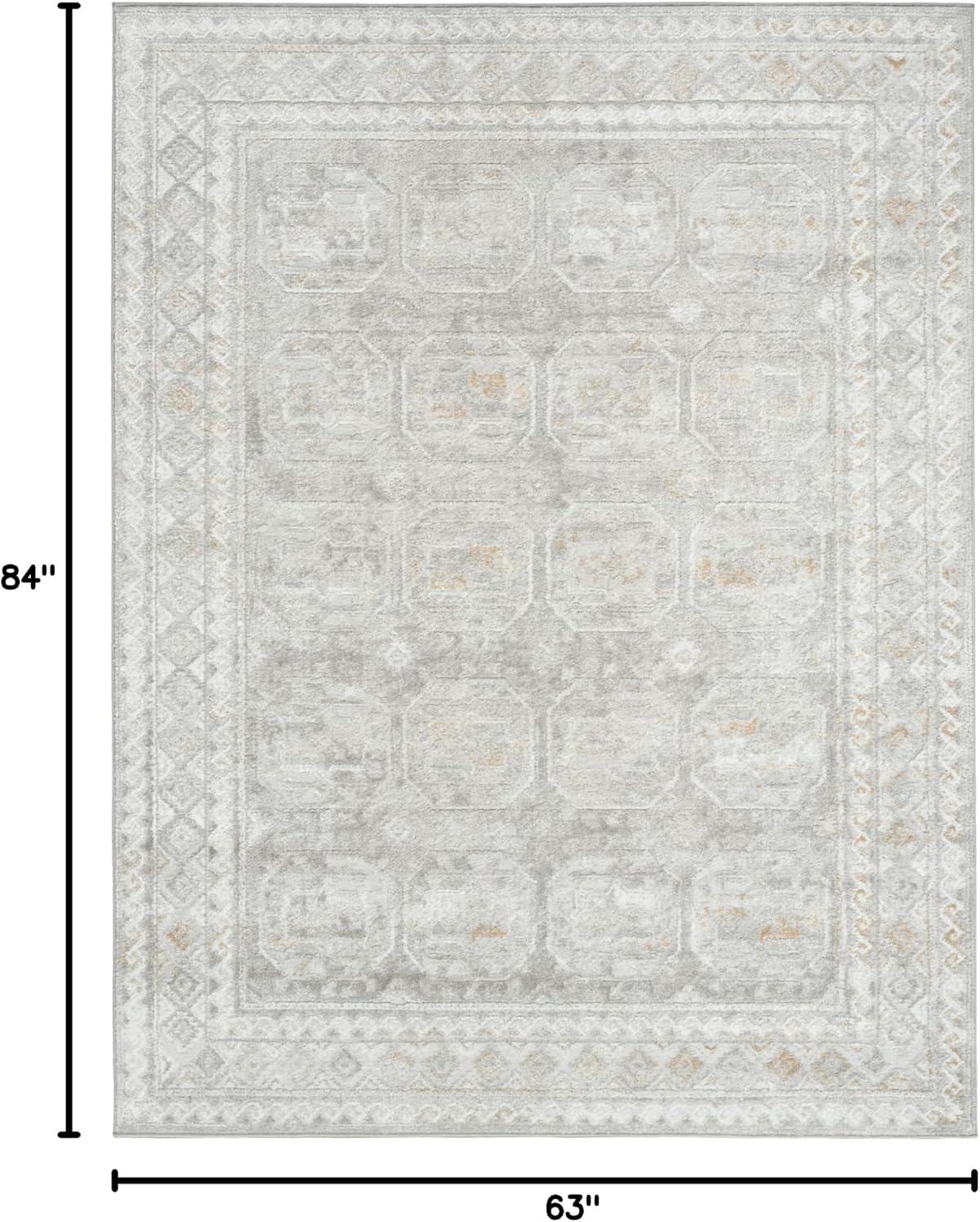 Alfombra gris 5x7pies dormitorio sala comedor fácil limpiar