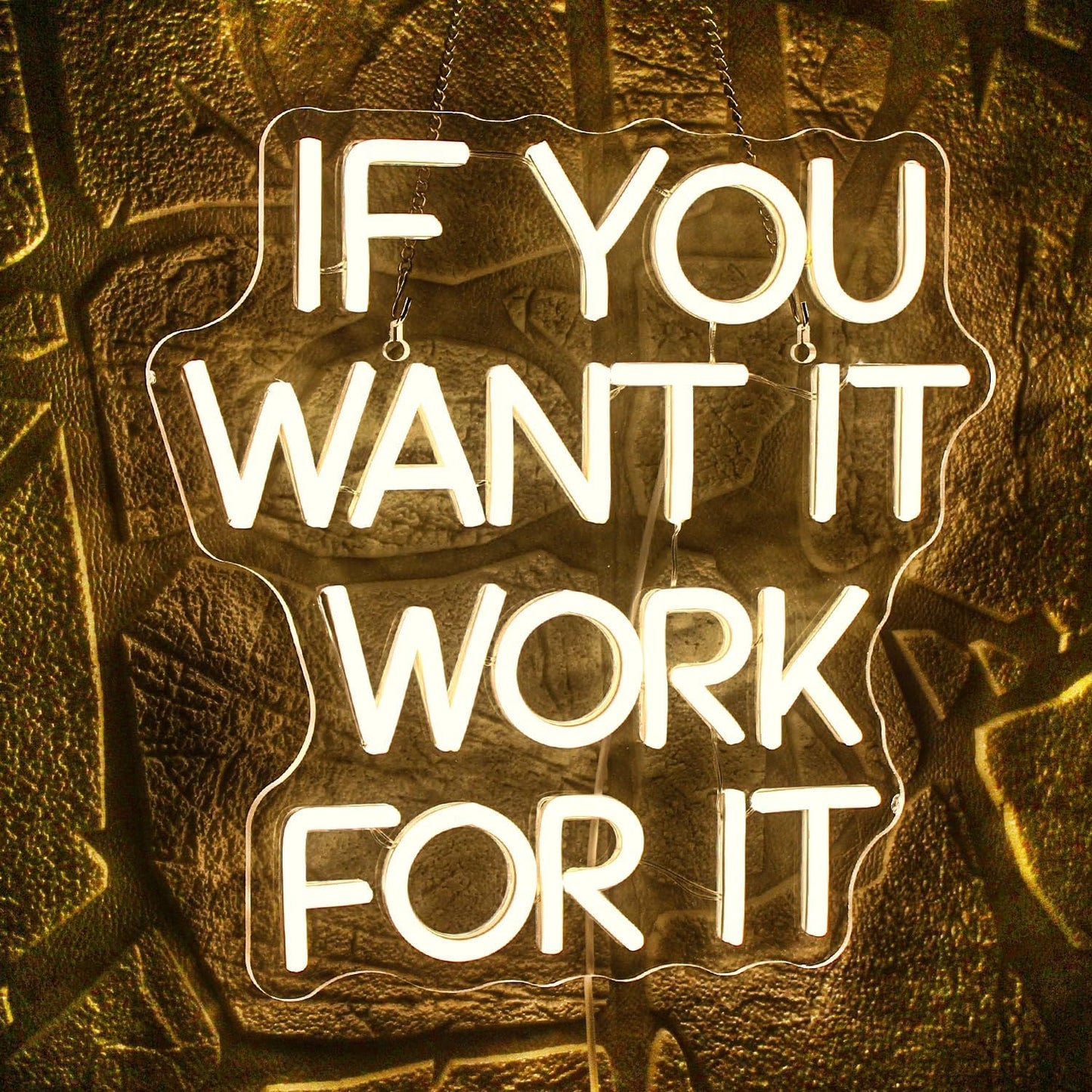 Letrero Neón Led If You Want It Work For It Conectividad USB