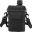 Cantina agua 2L portátil con bolsa cintura camping negro