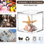 Caja acrílico 4x4x4" transparente con tapa