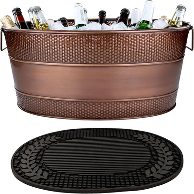 Bañera cobre 6gal cubo vino alfombrilla bar fiesta