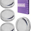 Set 4 tapas acero inox 3.4pulg para germinación