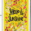 Bandera jardín doble cara 12x18pulg color amarillo