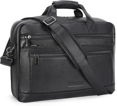 Maletín cuero para hombre 16pulg impermeable bolsa hombro