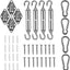 Kit accesorios vela acero inox 44 pzas triángulo cuadrado