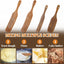 Set 4 Espátulas Madera Teca Multiusos Antiadherentes