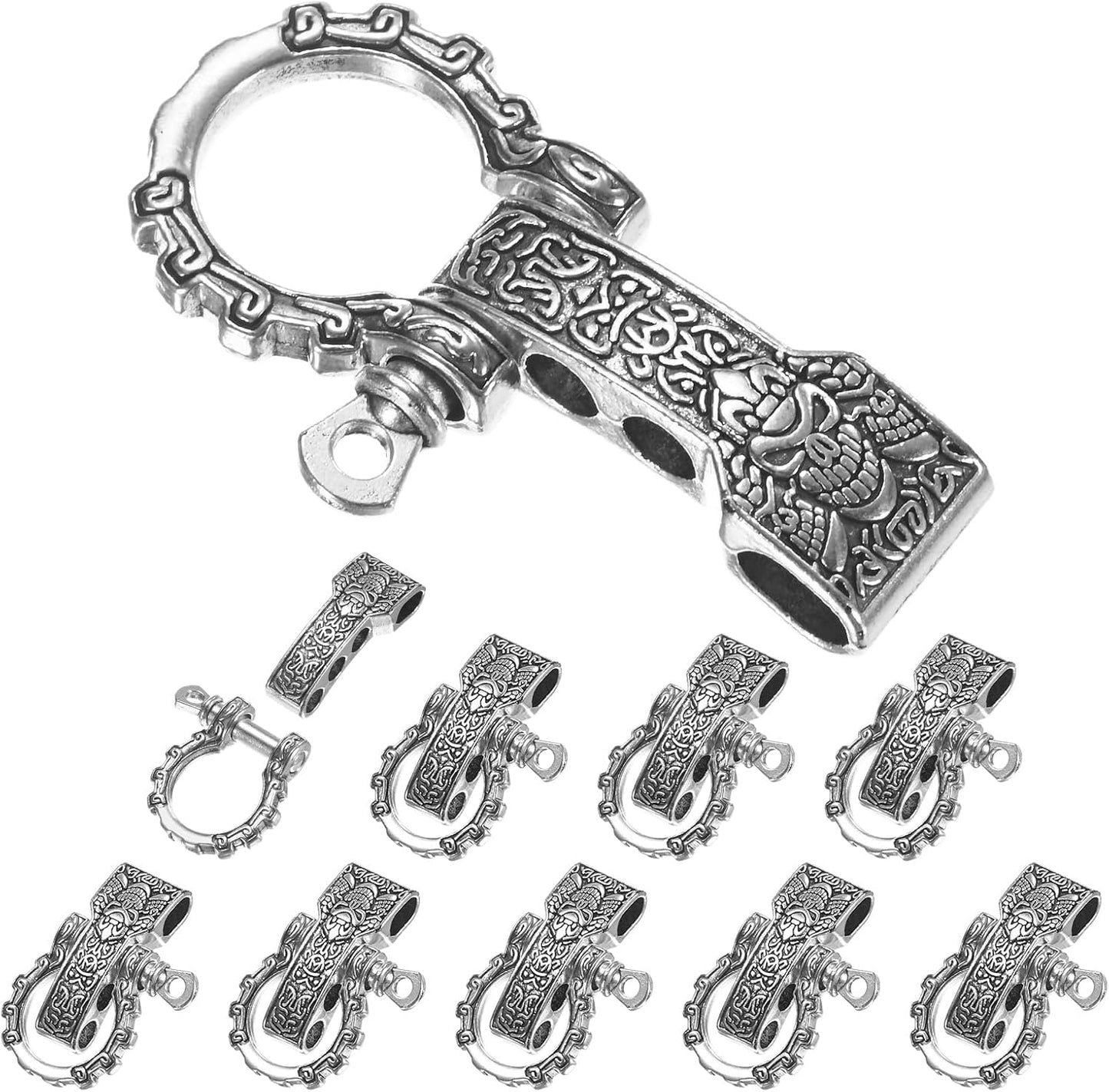 Hebilla grillete cuerda ajustable para pulseras