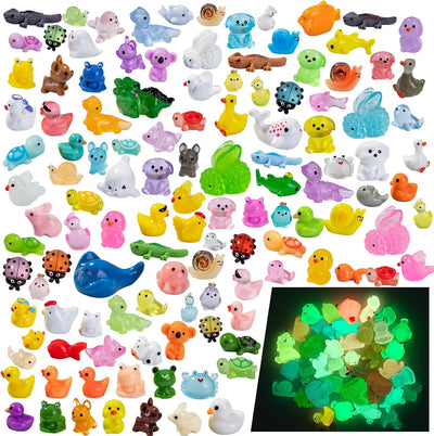 120 Pzas Mini Figuras Animales Resina Jardín Enano