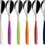Set 6 cucharaditas acero inox 18/10 colores mezclados Pro-Tech