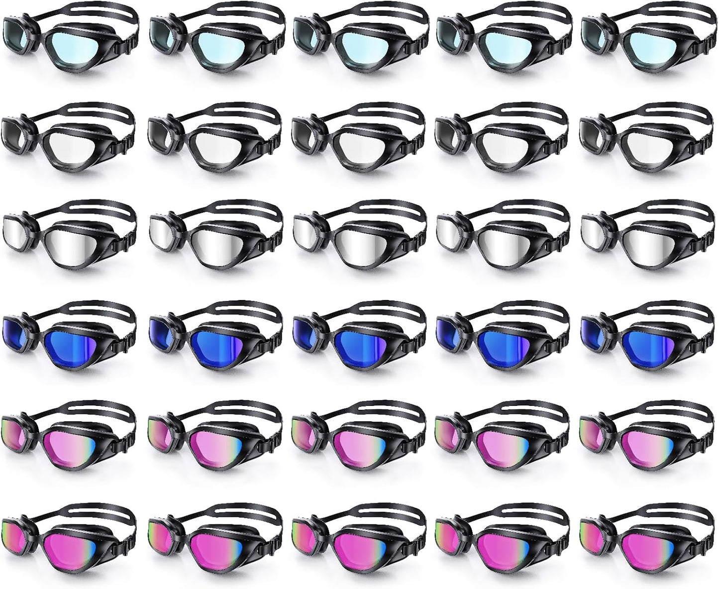 Gafas natación unisex adulto anti niebla anti UV vista