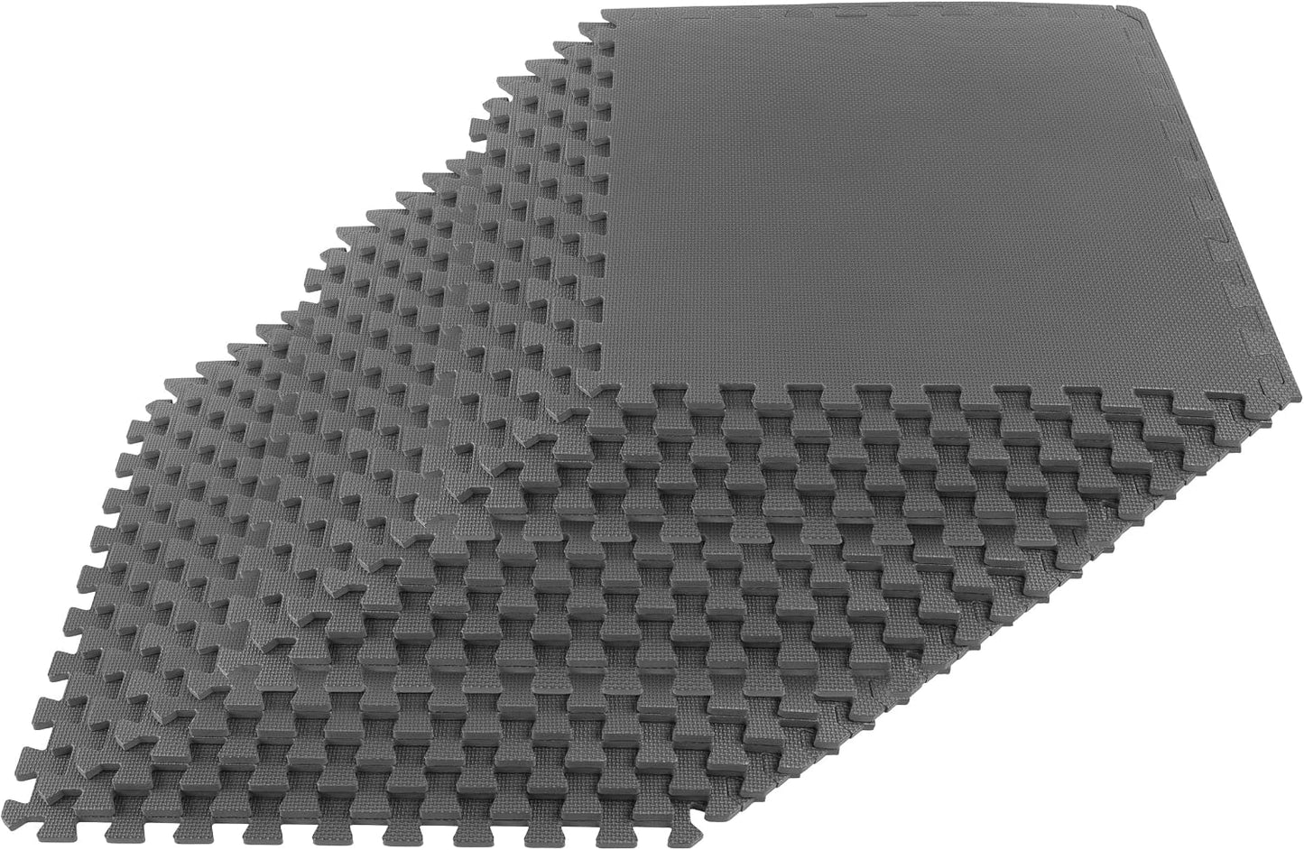 18 Azulejos EVA 72ft2 Tapete Ejercicio Bebé o Gimnasio Gris