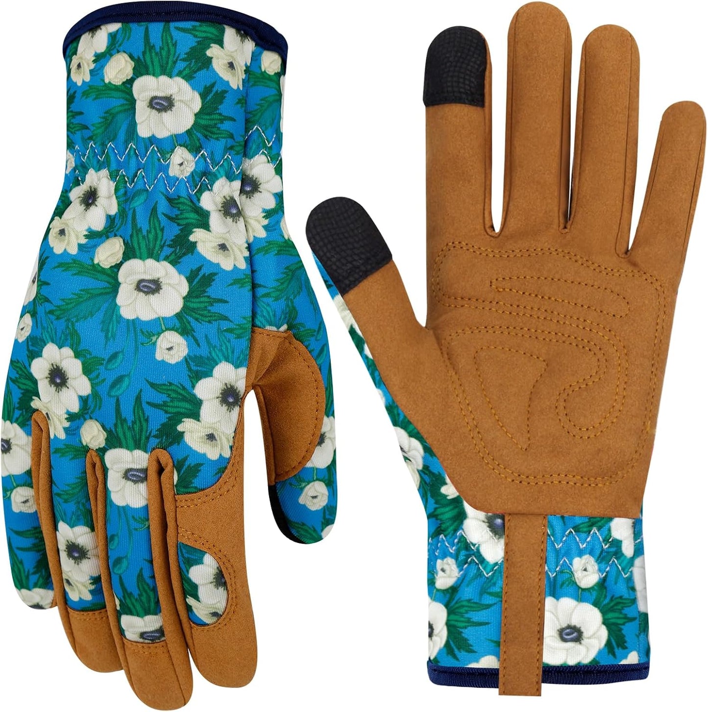 Guantes jardinería cuero mujer antiespinas tactil