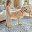 Alfombra azul antiderrap para sala dormitorio
