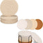 6 pcs cojines beige y 8 pcs cojines de bebida mix color con soporte absorbentes