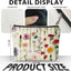 Bolsa maquillaje floral para mujer y adolescente