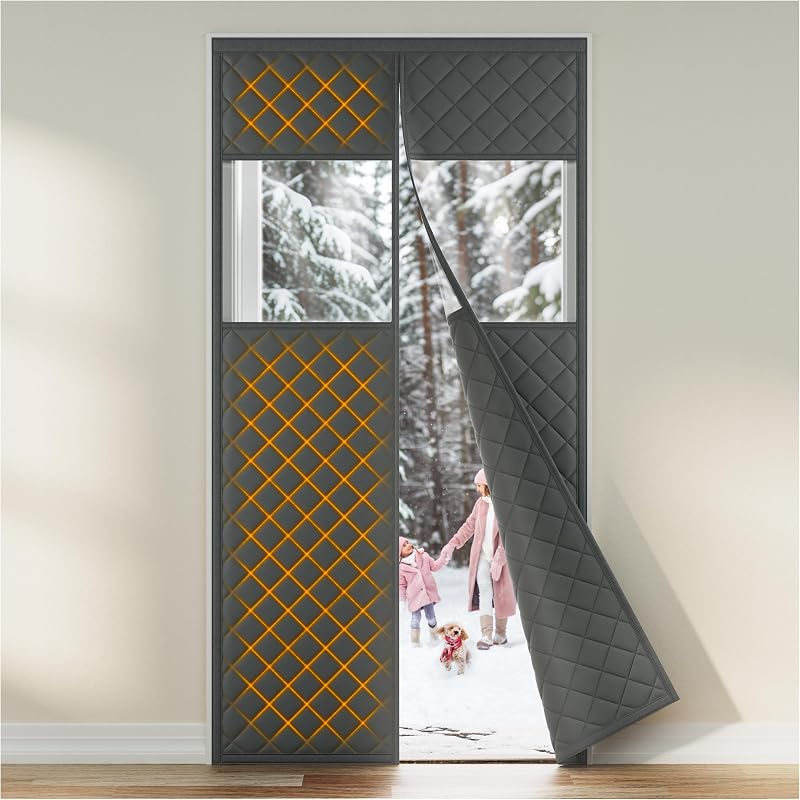 Cortina magnética térmica puerta 36x82" tela Oxford