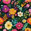 Papel tapiz floral adhesivo verde baño 17.5x393.5
