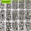 Set 24 Pzas Pernos Tuercas M2-M5 Acero Inox 304