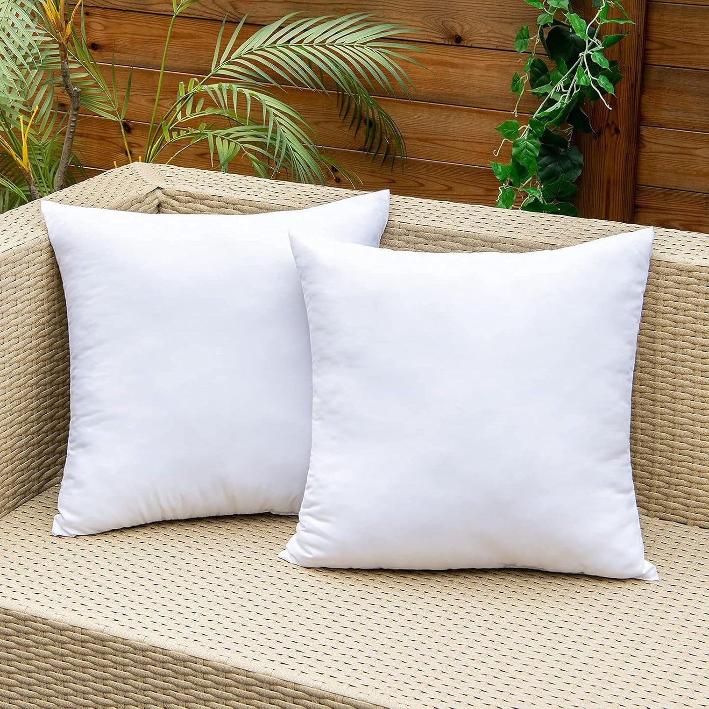 2 Rellenos Almohada Exteriores 16x16pulg Impermeables