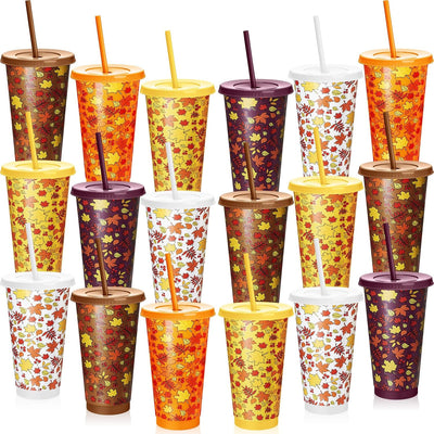 Taza plástico 24oz con tapa pajita fiesta