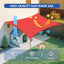 Toldo parasol rectangular 8x12ft para jardín rojo