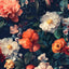 Papel tapiz floral negro vintage autoadhesivo para gabinete baño