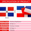 2 Banderas República Dominicana 60ft Colgantes
