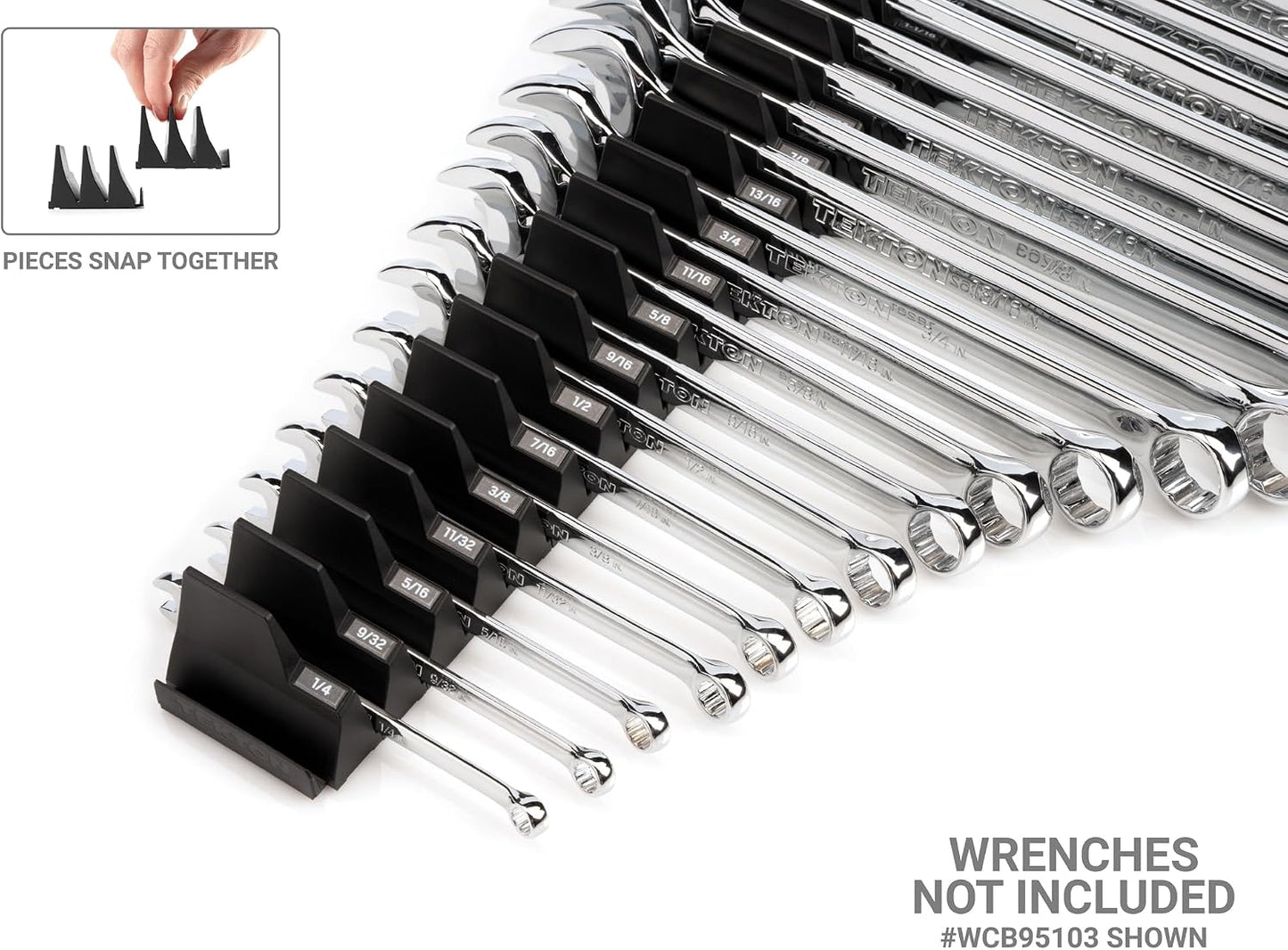 Organiz. llaves modulares 80 herramientas negro