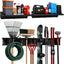 Sistema almacenamiento pared herramientas 6 ganchos doble
