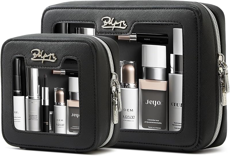 Bolsa maquillaje transparente TSA aprobada con cremallera