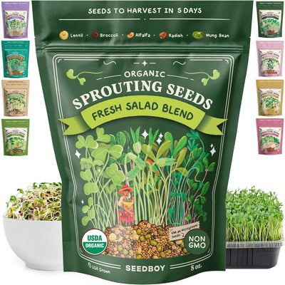 Mezcla microverduras orgánicas 8oz 32 porciones