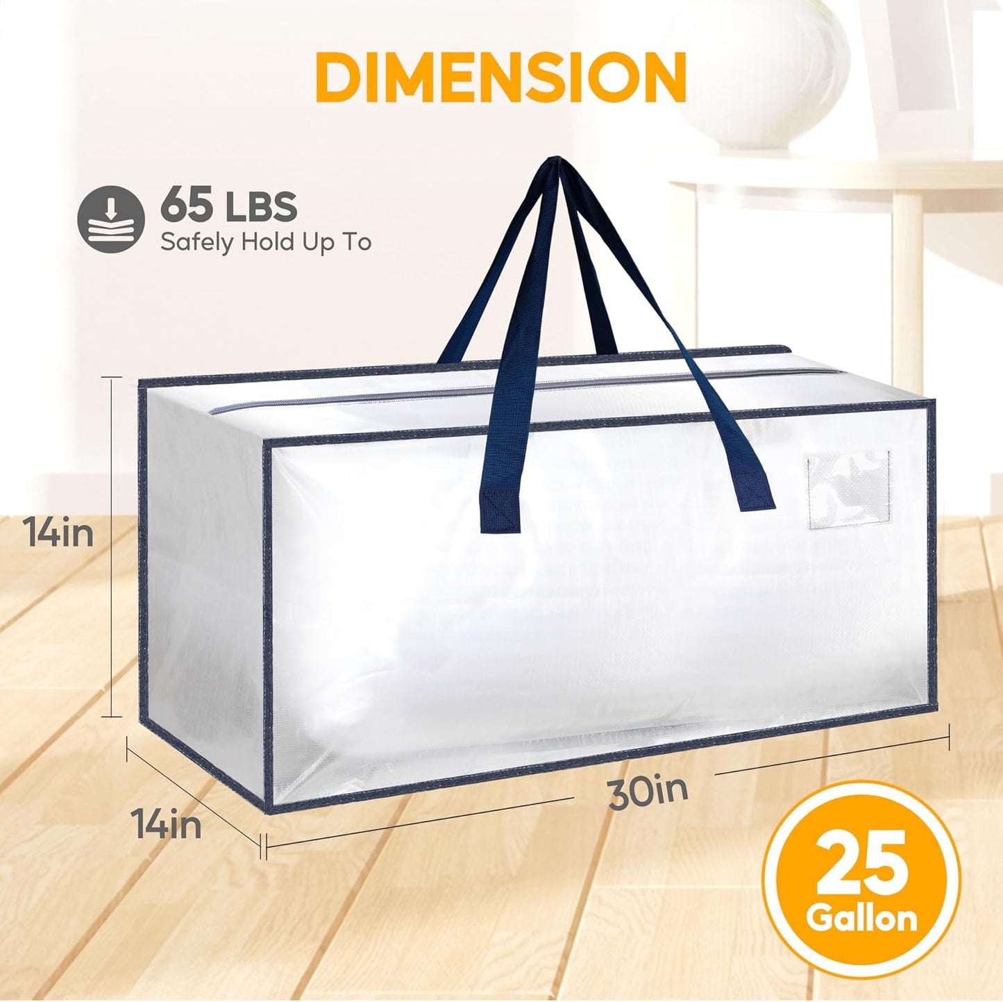 12 Pzas Bolsas Mudanza Grande con Asas Resistente