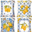 4 Pzas Bolsas Regalo Limón Amalfi Lona Capri Verano